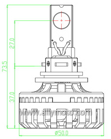 40W LED Headlight A340 H13